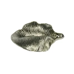 Acryl-Blatt-Ornamente, 3,2 x 1,8 cm, metallic-gold, 10 Stück
