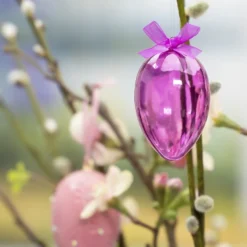 Acryl-Eier, transparent, 6cm, Ø 4cm, 5 Stück