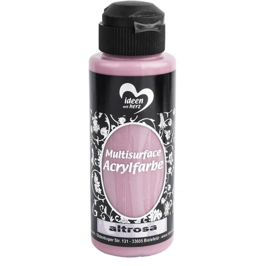 Acrylfarbe "Multisurface", altrosa, 120ml