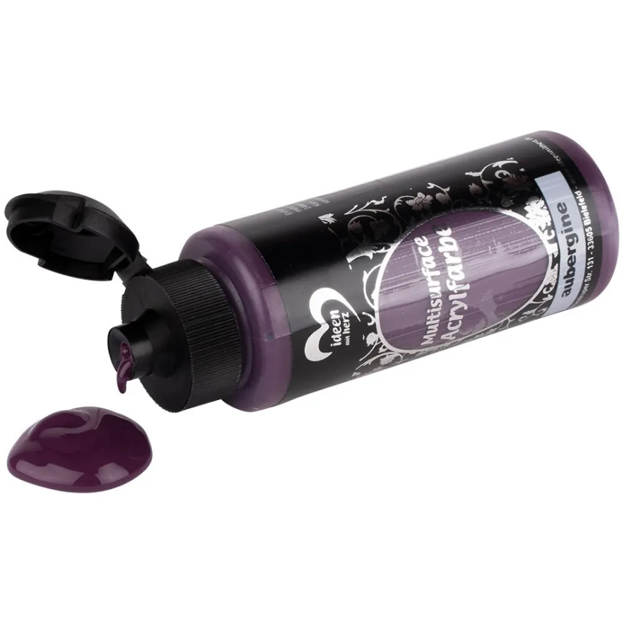 Acrylfarbe "Multisurface", aubergine, 120ml