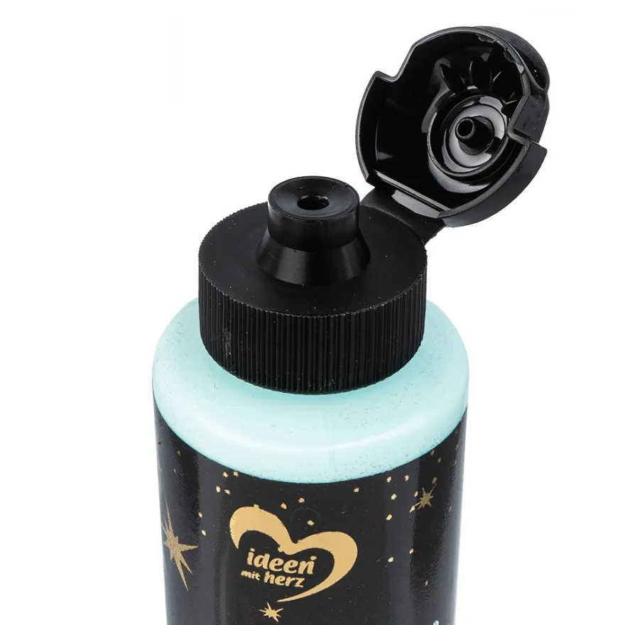 Acrylfarbe "Multisurface", Edelglitzer Gold, hellblau, 180ml