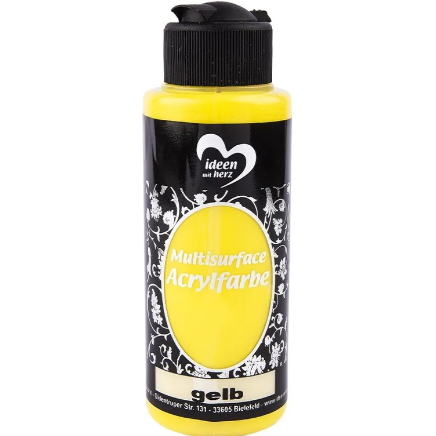 Acrylfarbe "Multisurface", gelb, 120ml