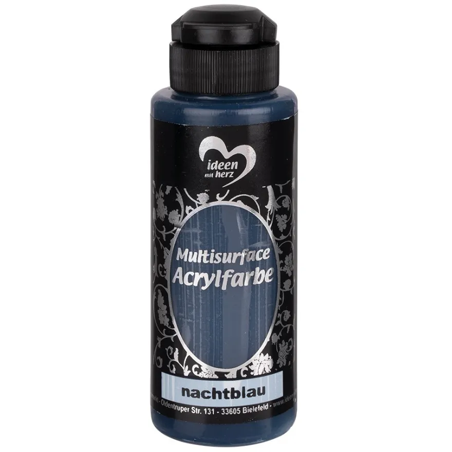 Acrylfarbe "Multisurface", nachtblau, 120ml