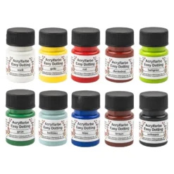 Acrylfarben Easy Dotting, verschiedene Farben, 10 Flaschen à 30ml
