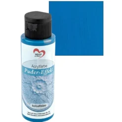 Acrylfarbe, Puder-Effekt, kobaltblau, 70ml