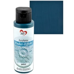 Acrylfarbe, Puder-Effekt, petrol, 70ml