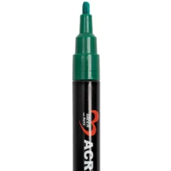 Acryl-Marker, mit Pump-Ventilsystem, 10 Farben, 3mm Strichstärke, 12 Stück