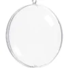 Acryl-Medaillon, transparent/klar, Ø 9 cm, 5 Stück
