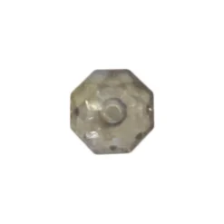 Acryl-Ronden, facettiert, 1 x 1 cm, 50 Stück, rauch-kristall