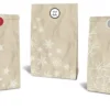 Adventskalender-Set "Natural", 24 Geschenktüten, 12cm x 19cm x 6cm, Stickerbogen mit Zahlen