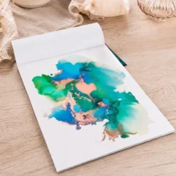 Alcohol Ink Pad, DIN A4, 120g/m², weiß, glatte Oberfläche, 25 Blatt