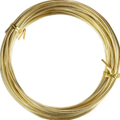 Alu-Draht, 10m lang, Ø 2mm, hellgold