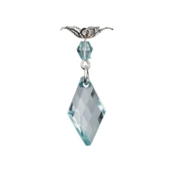 Anhänger mit Perlenkappe, Design 3, 3,9cm x 1,3cm, facettiert, 8 verschiedene Farben, 20 Stück