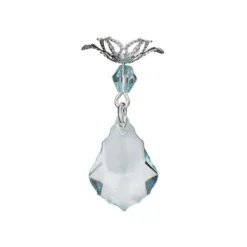 Anhänger mit Perlenkappe, Design 2, 3,6cm x 1,5cm, facettiert, 8 verschiedene Farben, 20 Stück