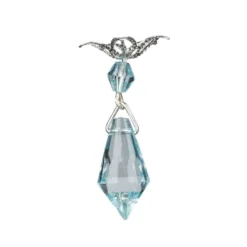 Anhänger mit Perlenkappe, Design 5, 3,7cm x 1cm, facettiert, 8 verschiedene Farben, 20 Stück