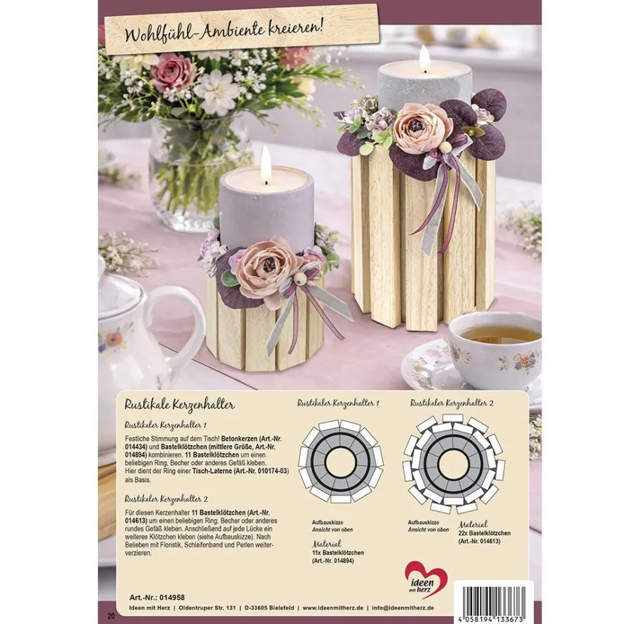 Anleitungsheft "Wunderschöne Ideen mit Bastelklötzchen", DIN A4