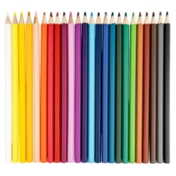Aquarell-Buntstifte, 24 Farben, wasservermalbar, 24 Stück