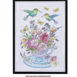 Aquarell-Buntstifte, 24 Farben, wasservermalbar, 24 Stück