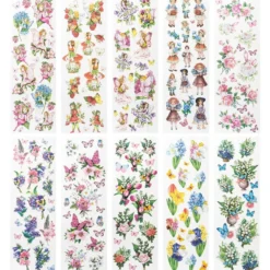Aqua-Transfermotive Elfen, Kinder & Floristik, 10cm x 30cm, farbig, 10 Bogen