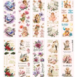 Aqua-Transfers Deluxe, Anlässe und Wünsche, 10cm x 30cm, farbig, 10 Bogen