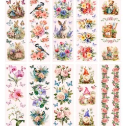 Aqua-Transfers Deluxe, Frühlingszeit, 10cm x 30cm, farbig, 10 Bogen