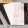 Aqua-Transfers Deluxe, Wünsche, Floristik & Bordüren, 10cm x 30cm, Goldfolie, 10 Bogen