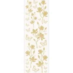 Aqua-Transfers Deluxe, Wünsche, Floristik & Bordüren, 10cm x 30cm, Goldfolie, 10 Bogen