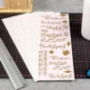 Aqua-Transfers Deluxe, Wünsche rund ums Jahr, 10cm x 30cm, Goldfolie, 10 Bogen
