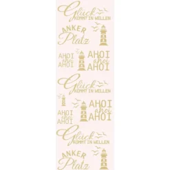 Aqua-Transfers Deluxe, Wünsche rund ums Jahr, 10cm x 30cm, Goldfolie, 10 Bogen