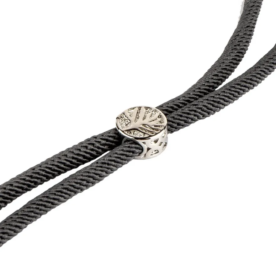 Armbänder mit Schiebeverschlüssen, 12cm lang, Ø 3mm, 2x silbergrau, 2x schwarz