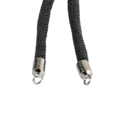 Armbänder mit Schiebeverschlüssen, 12cm lang, Ø 3mm, 2x silbergrau, 2x schwarz