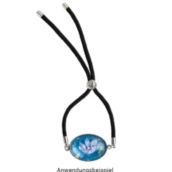 Armbänder mit Schiebeverschlüssen, 12cm lang, Ø 3mm, 2x silbergrau, 2x schwarz