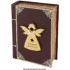 Aufbewahrungsbox aus Holz, Buch, 4cm x 15cm x 11cm