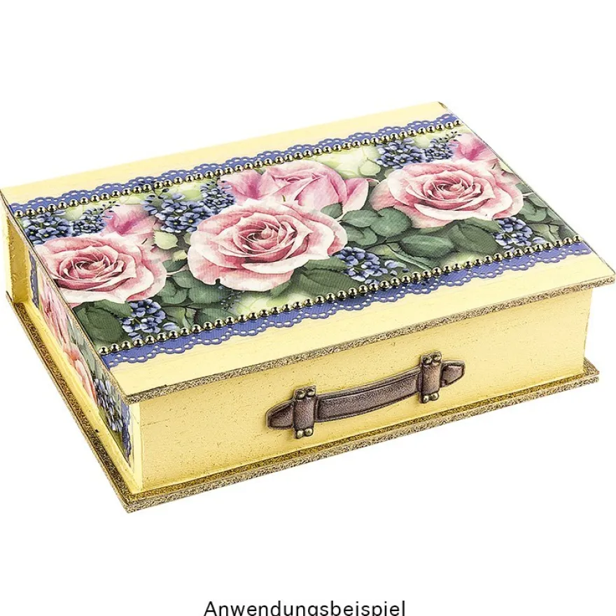 Aufbewahrungsbox aus Holz, Buch, 4cm x 15cm x 11cm