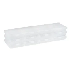 Aufbewahrungsboxen für Batterien, 6,6cm x 6,1cm x 1,8cm, 12 Stück