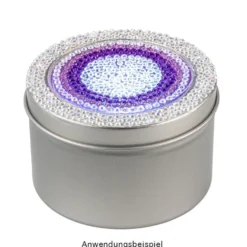 Aufbewahrungsdose, rund, mit Sichtfenster im Deckel, Ø8cm, 5cm hoch