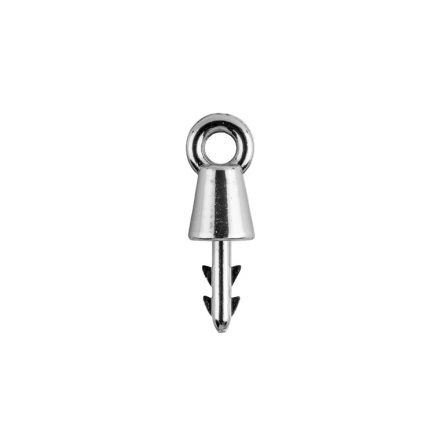 Aufhänger/Ösen, 3cm, silberfarben, 30 Stück