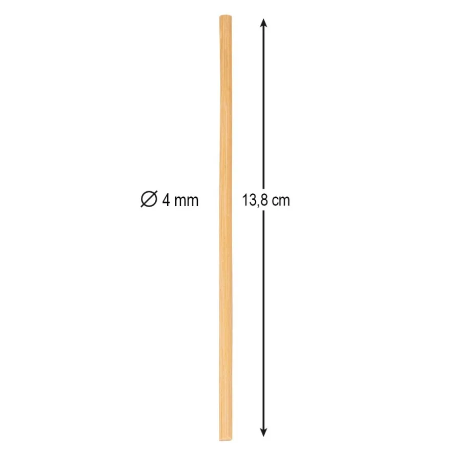 Bambus-Stäbe, 13,8cm lang, Ø 4mm, 50 Stück