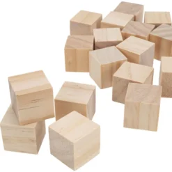 Bastelklötzchen, Würfel, 2,3cm x 2,3cm x 2,3cm, glatt geschliffen, 30 Stück