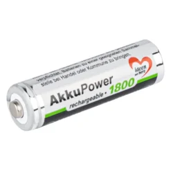 Batterien, AkkuPower, AA Mignon HR6, 1,2V, 1800 mAh, 4 Stück