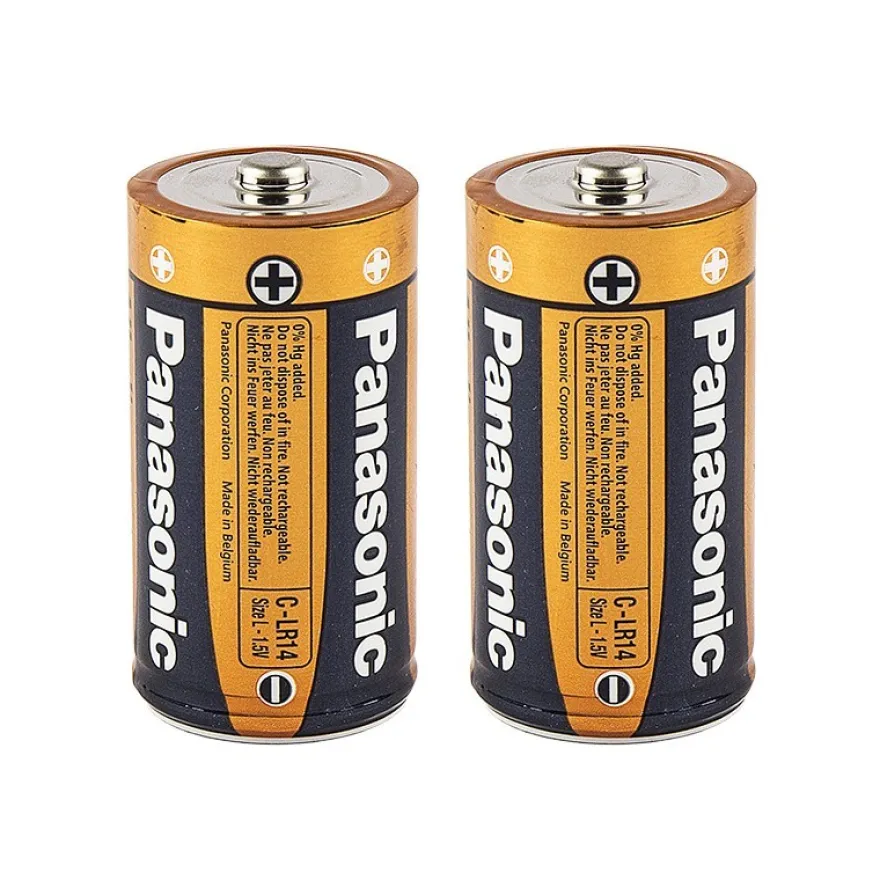 Batterien, C/LR14, 1,5V Alkaline, 2 Stück