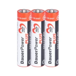 Batterien, DauerPower Plus, AAA Micro LR03, 1,5V, 1200 mAh, 3 Stück
