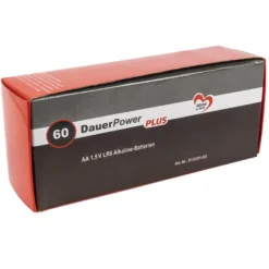 Batterien, DauerPower Plus, AA Mignon LR6, 1,5V, 2500 mAh, 60 Stück