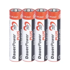 Batterien, DauerPower Plus, AAA Micro LR03, 1,5V, 1200 mAh, 4 Stück