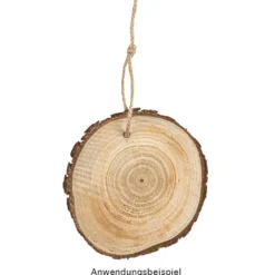 Baumscheiben, Ø 9cm bis 10cm, 0,6cm stark, 20 Stück
