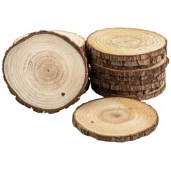 Baumscheiben, Ø 9cm bis 10cm, 0,6cm stark, 20 Stück