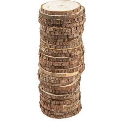 Baumscheiben, Ø 6cm bis 7cm, 0,6cm stark, 30 Stück