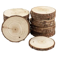 Baumscheiben, Ø 8cm bis 9cm, 0,6cm stark, 25 Stück