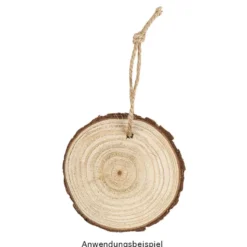 Baumscheiben, Ø 8cm bis 9cm, 0,6cm stark, 25 Stück