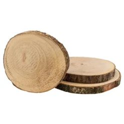 Baumscheiben, Ø16-17cm, Ø19-20cm, Ø24-25cm, 2cm stark, 3 Stück